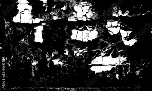 Obraz Wall Painted with Colorful Old Peeling Paints