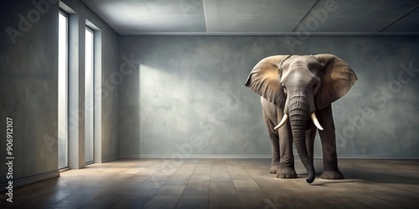 Fototapeta Can We Talk About The Elephant In The Room? Generative AI
