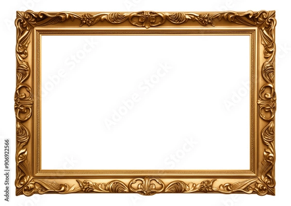 Fototapeta antique gold frame isolated