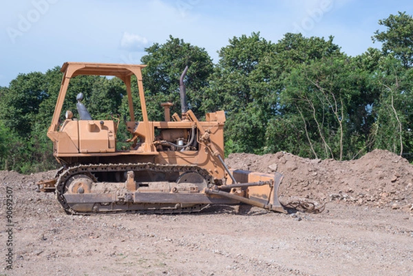 Obraz The orange tractor
