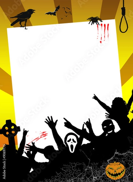 Obraz Halloween flyer