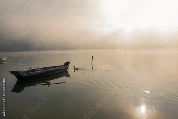 Obraz Misty lake Kastoria 
