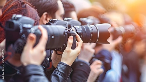 Obraz Photographers Capture the Moment