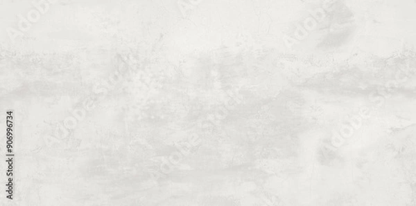 Obraz White wall texture, ceramic vitrified satin matt floor and wall tile random design, interior and exterior floor tiles. off white cement plaster texture, light rustic marble texture background
