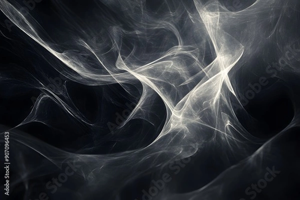 Fototapeta Dark background with mystical light patterns for abstract design