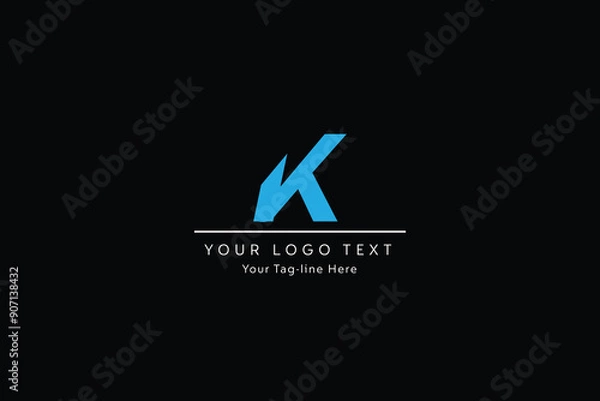 Fototapeta Latter K Logo Template vector Abstract Monogram Symbol