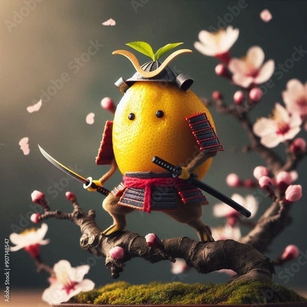 Obraz Ninja lemon generative ai 