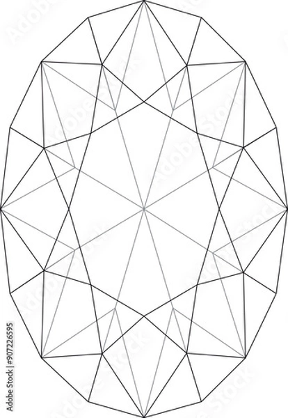 Obraz Oval Cut Diamond