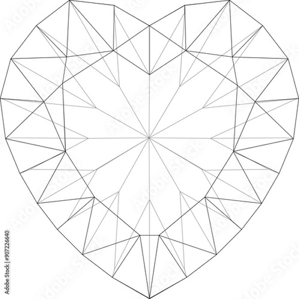 Obraz Heart Cut Diamond