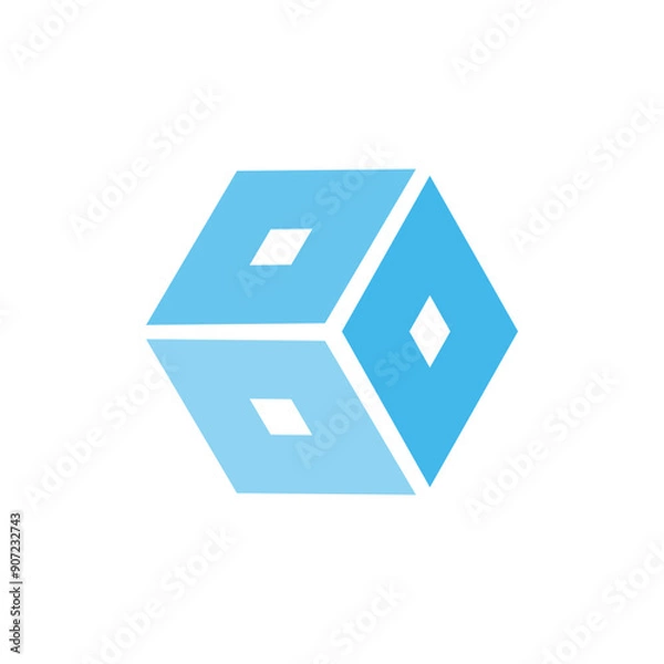 Obraz cube logo 