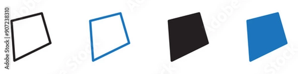 Fototapeta Kite icon Group symbol or sign vector