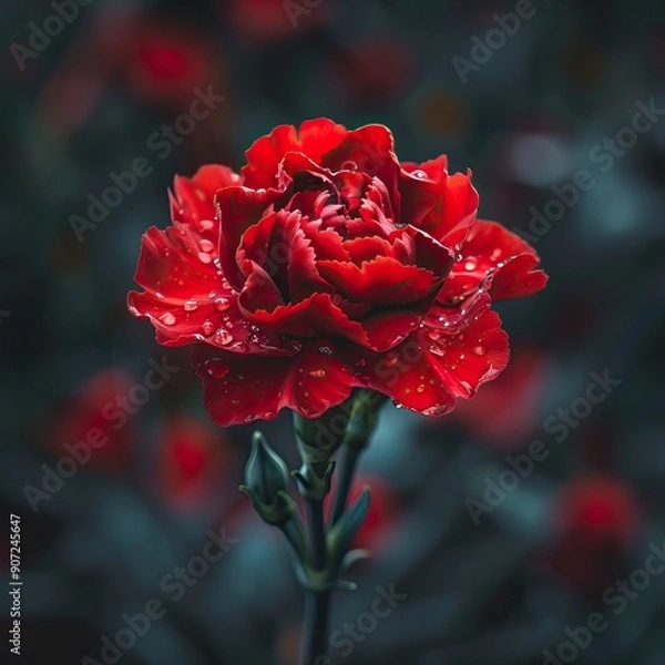 Obraz Red Carnation Flower 