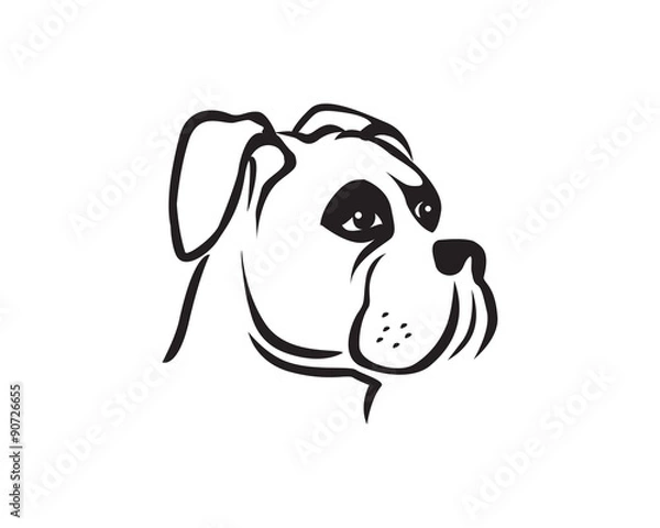 Fototapeta Dog Silhouette