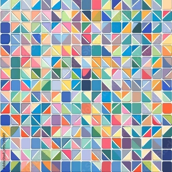 Obraz Flat mosaic background