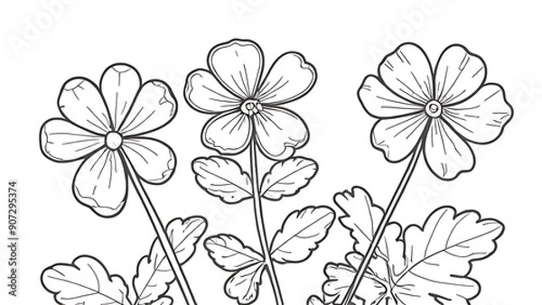 Obraz illustration of a flower