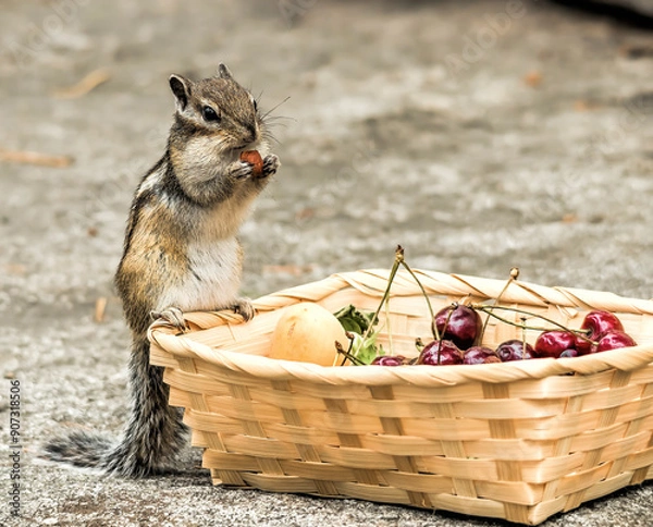 Obraz puppy in basket