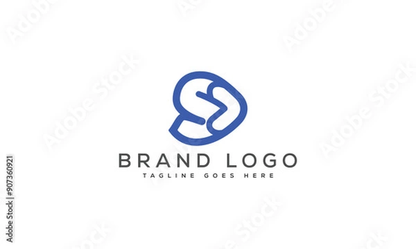 Fototapeta letter S logo design vector template design for brand.