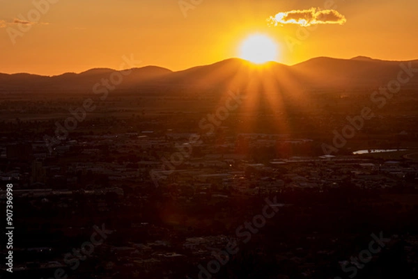 Obraz sunset in the mountains