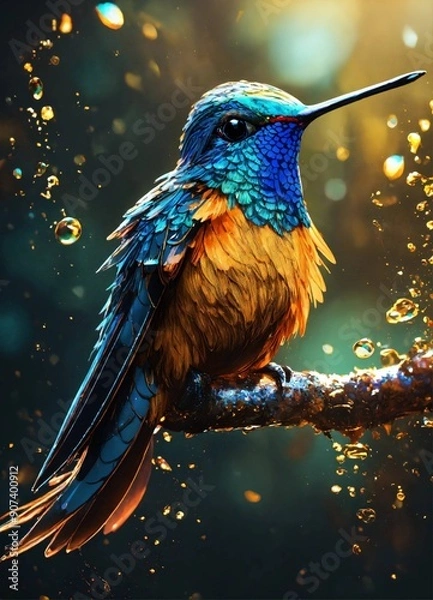 Obraz hummingbird on a branch