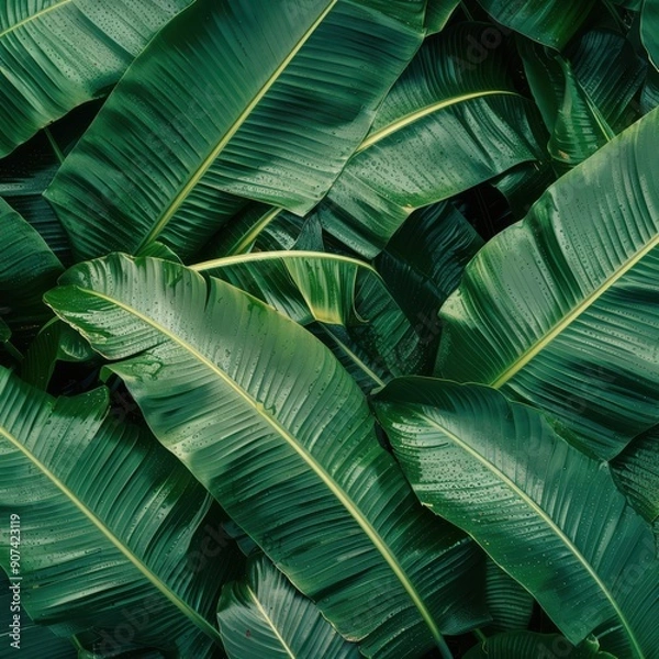 Fototapeta Banana Leaf Backgrounds
