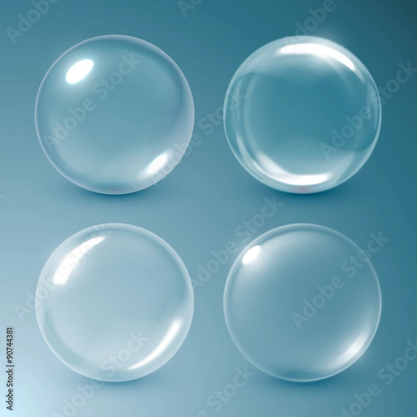 Obraz Transparent soap bubbles