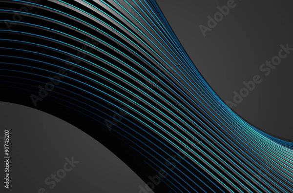 Fototapeta Abstract Rendering of Dark Background.