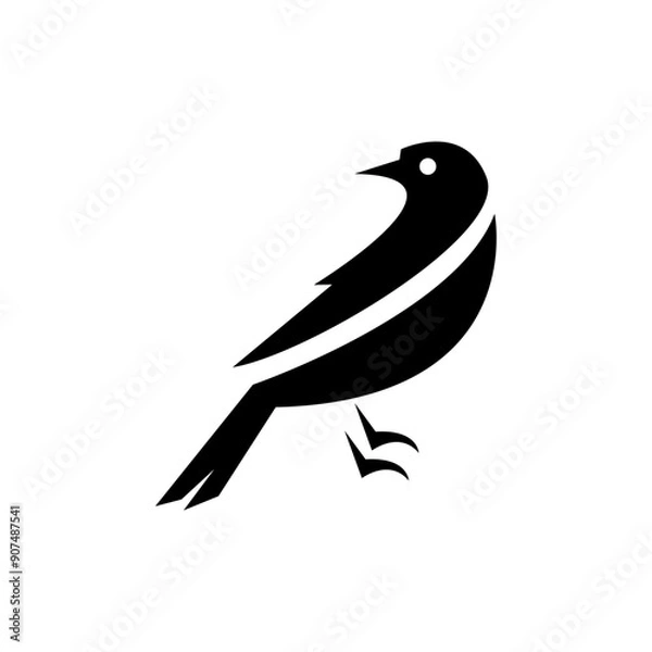 Obraz Simple and clean bird silhouette logo