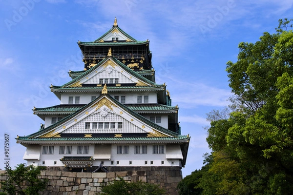 Obraz 大阪城と青空