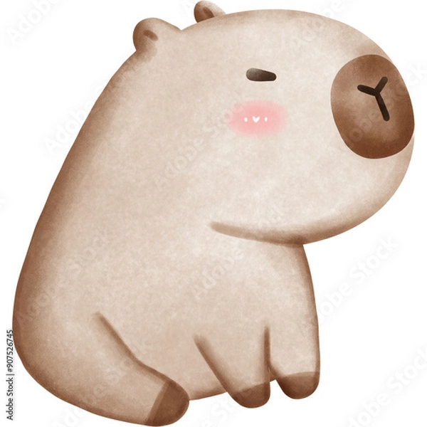 Fototapeta This animal is called a capybara
