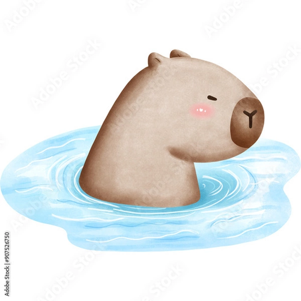 Obraz This animal is called a capybara
