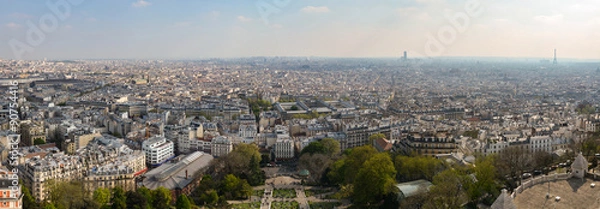Fototapeta Paris from above, Notre Damme view