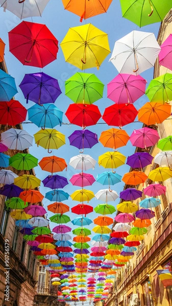 Obraz Umbrella Colors explosion