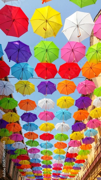 Obraz umbrella color explosion