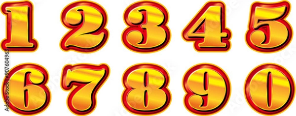 Obraz ゴールドの数字