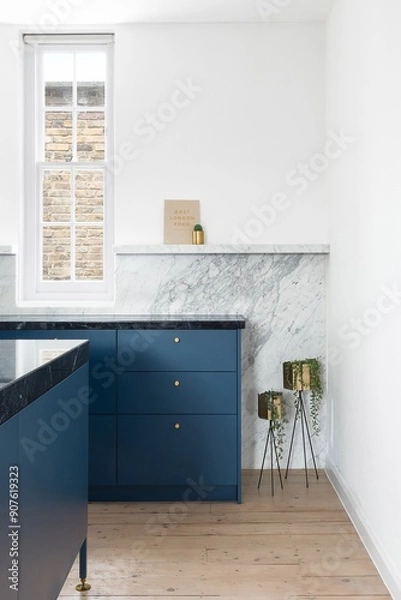Obraz design of modern kitchen interior with generative ai