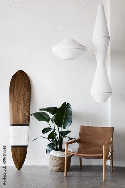 Obraz design modern living room generative ai