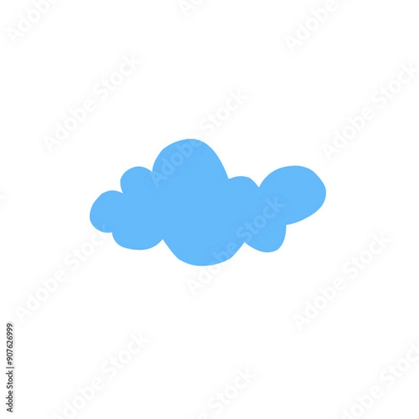 Fototapeta blue cloud vector element
