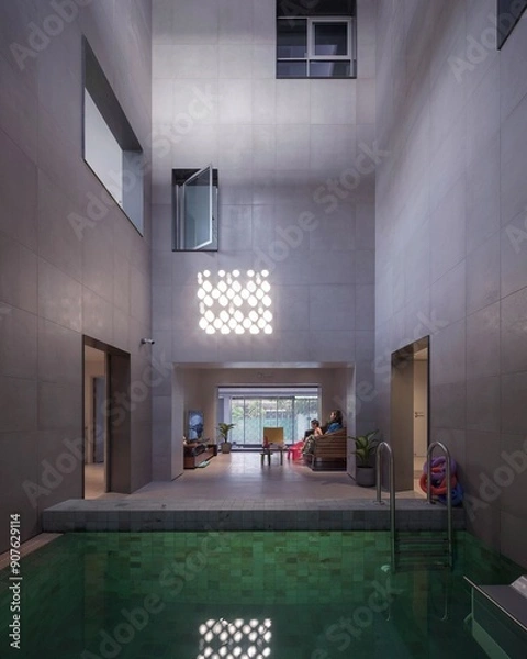 Obraz interior of a pool