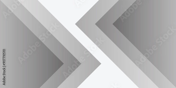 Obraz WHITE GRAY GEOMETRICAL SHAPE PATTERN BACKDROP BACKGROUND FOR OFFICIAL BUSINESS CORPORATE PRESENTATION 