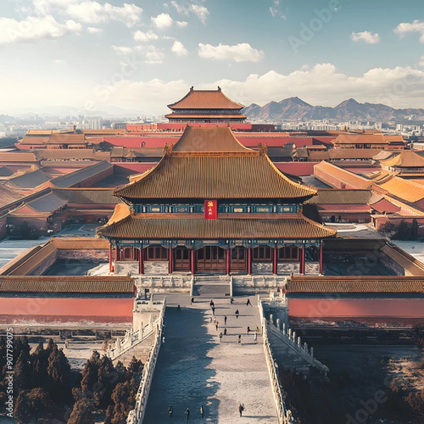 Fototapeta Cultural Landmarks Architectural Heritage Sites showcase the rich historical and cultural significance of iconic buildings worldwide. These landmarks serve as enduring testaments architectural prowess