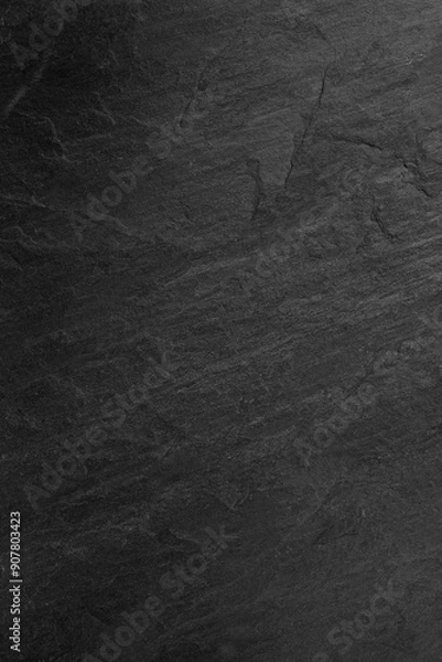 Obraz Dark grey black slate background or texture.