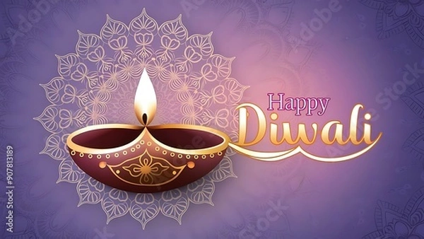 Fototapeta Happy Diwali design. with. Diwali Poster, Diwali Banner, diya oil lamp Indian Hindu Festive, Diwali Diya oil lamp. Happy Diwali, 
