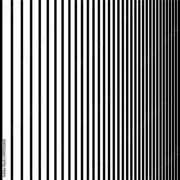 Fototapeta black and white striped background  line texture metallic vertical line .