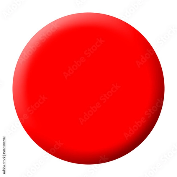 Fototapeta red glossy button