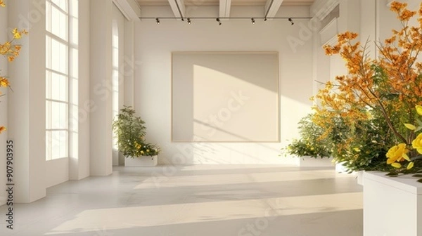Fototapeta Elegance in Simplicity Minimalist Studio Background