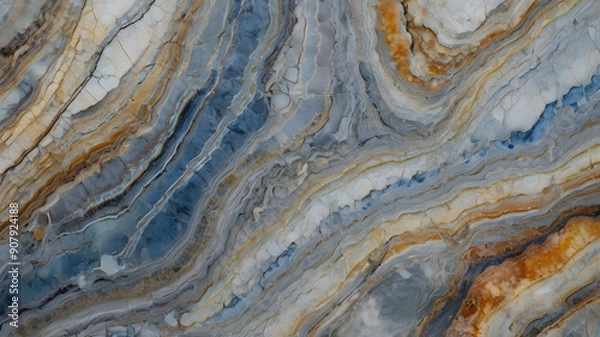 Obraz multicolored quartzite with a mix of blue, white, and gray tones