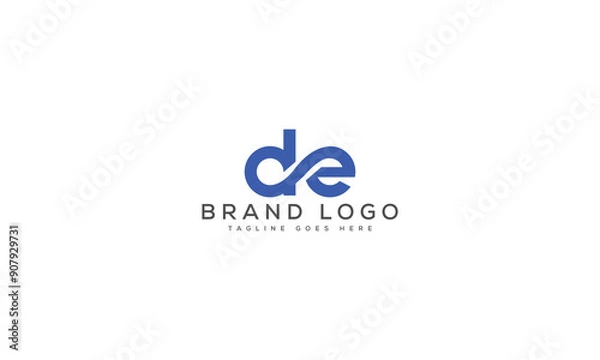 Obraz letter DM logo design vector template design for brand.