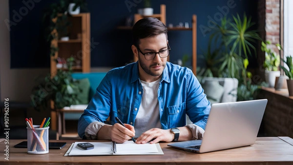 Fototapeta Accountant meeting, budget, financial planning, online employee appraisal, document management system dms being setup, data science, big data technology, tablet work, manager lawyer, learning language