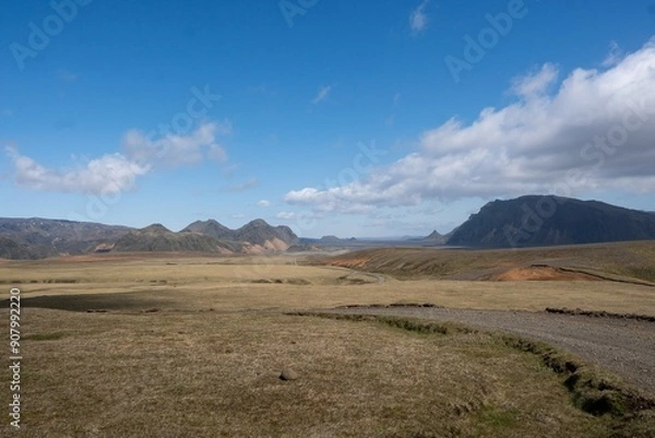 Fototapeta landscape with blue sky