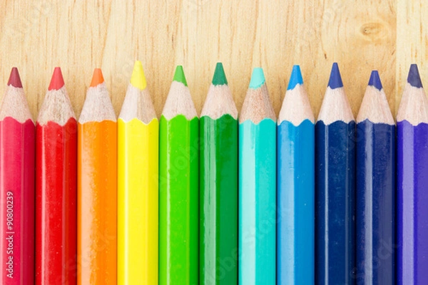 Obraz Many colored pencils
